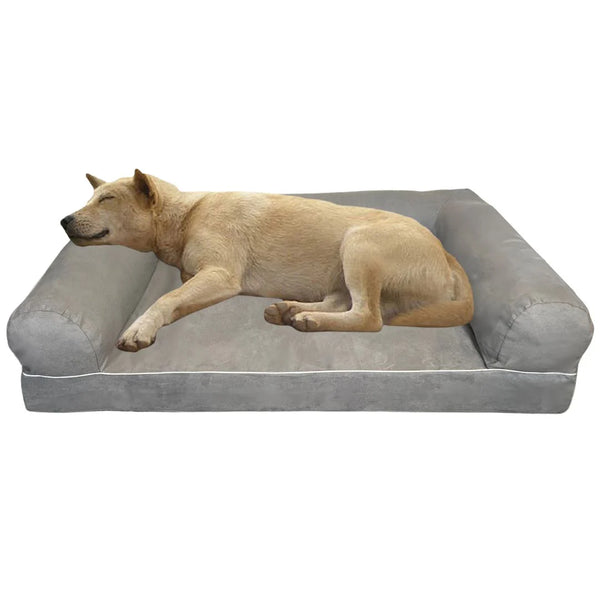Dogbed4less Orthopedic Shredded Memory Foam Pet Pillow Sofa Lounge Bed with Waterproof Liner