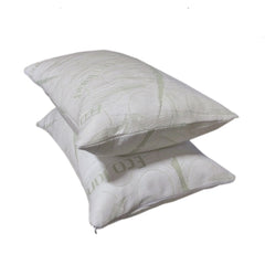 STANDARD QUEEN Dual Zone Micro Gel Memory Foam Bed Pillow Bamboo Cover