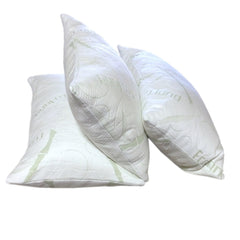 STANDARD QUEEN Dual Zone Micro Gel Memory Foam Bed Pillow Bamboo Cover