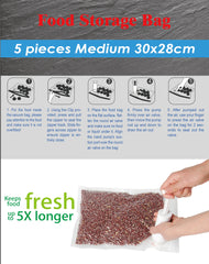 20 Packs Vacuum Sealer Food Storage Bags with Hand Pump