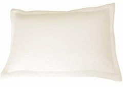 QUEEN size Micro Shredded Memory Foam Bed Pillow + Down alternative filled Cover - White and Cream
