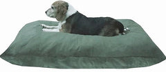 Durable Comfort Micro-Cushion Memory Foam Pet Dog Pillow Bed with Waterproof Liner + External Cover for S,M,L Dogs- Complete Set (2 Sizes, 14 Colors)