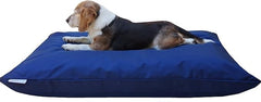 Durable Comfort Micro-Cushion Memory Foam Pet Dog Pillow Bed with Waterproof Liner + External Cover for S,M,L Dogs- Complete Set (2 Sizes, 14 Colors)