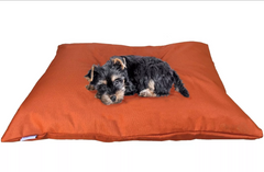 Durable Comfort Micro-Cushion Memory Foam Pet Dog Pillow Bed with Waterproof Liner + External Cover for S,M,L Dogs- Complete Set (2 Sizes, 14 Colors)