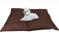 Durable Comfort Micro-Cushion Memory Foam Pet Dog Pillow Bed with Waterproof Liner + External Cover for S,M,L Dogs- Complete Set (2 Sizes, 14 Colors)