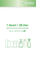 Multi Purpose TSA Approved Carry-on Clear Storage Bag - 2 Sizes Large and Small Bags