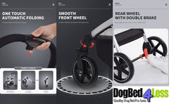 3 in 1 Pet Stroller for Small to Medium Dog and Cat