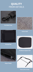 Dogbed4less Big Extra Large Dog Stroller Grey Ventilated Easy Fold