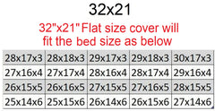 Internal Replacement Cover for Memory Foam Pad Bed