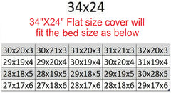 Internal Replacement Cover for Memory Foam Pad Bed