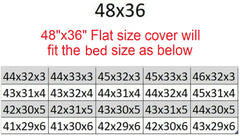 Internal Replacement Cover for Memory Foam Pad Bed