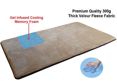 Memory Foam Pet Mat Topper - 5 Sizes in 3 Colors