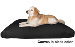 Dogbed4less Shredded Memory Mix Foam Dog Pillow in Canvas black cover