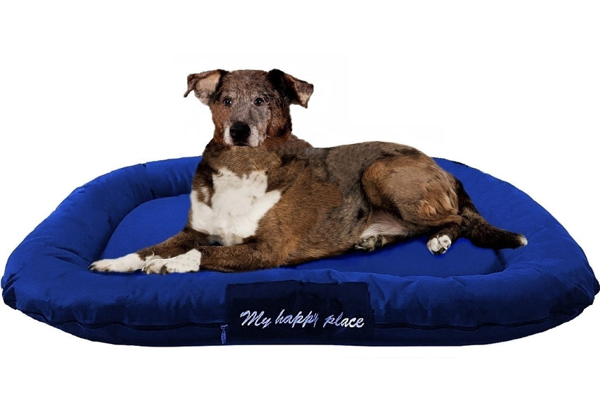 Durable Bolster Pet Bed with Waterproof Oxford Cover- 2 Sizes in 3 Colors