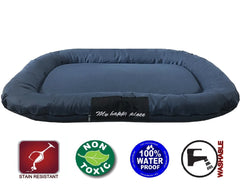 Durable Bolster Pet Bed with Waterproof Oxford Cover- 2 Sizes in 3 Colors