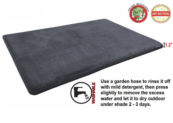 Memory Foam Pet Mat Topper - 5 Sizes in 3 Colors