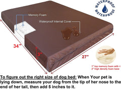 3" Memory Foam Pad Bed with 2 Layer Covers - 2 Sizes in 12 Colors